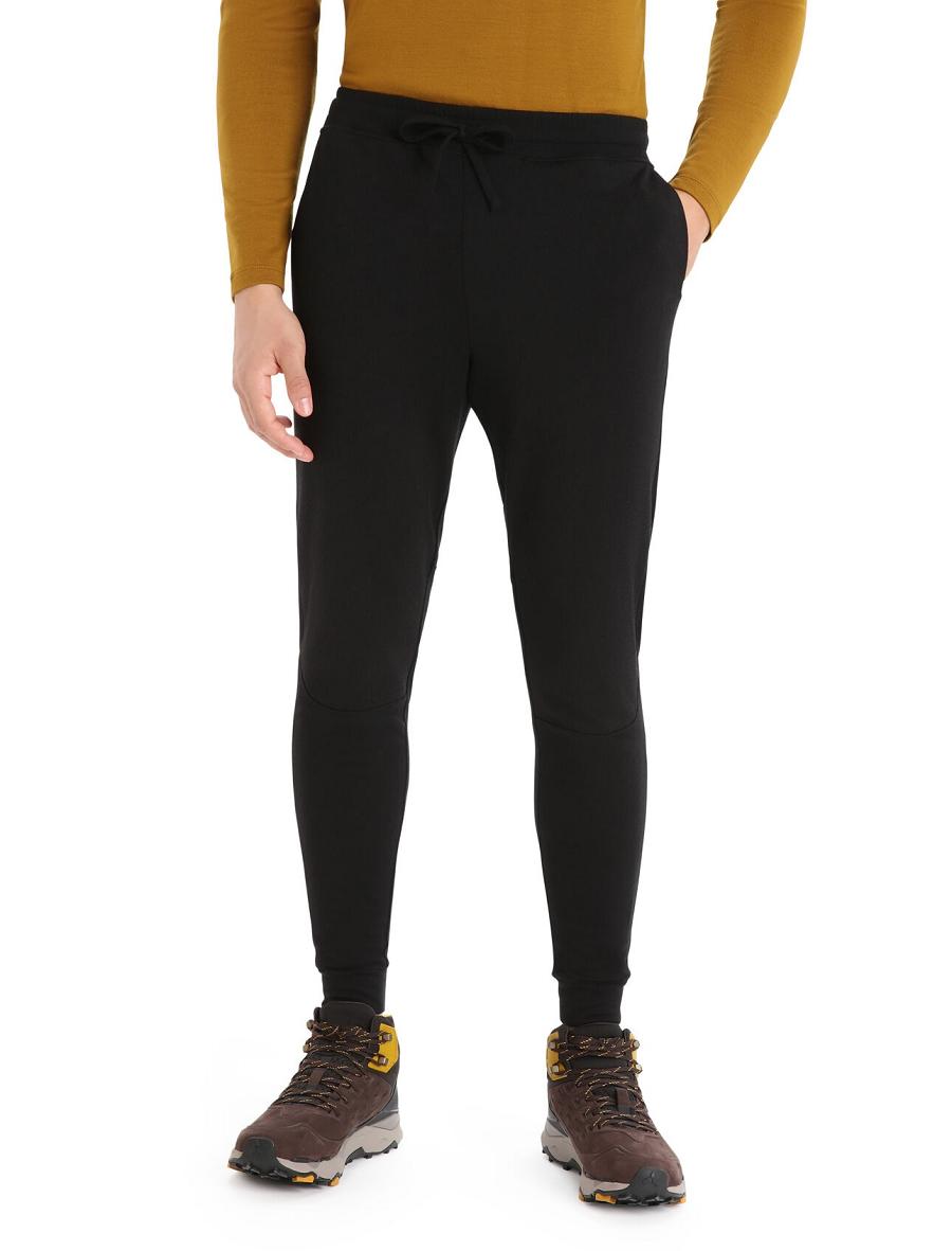 Pantalon Jogging Icebreaker ZoneKnit™ Merino Homme Noir | FR 1143JPQJ